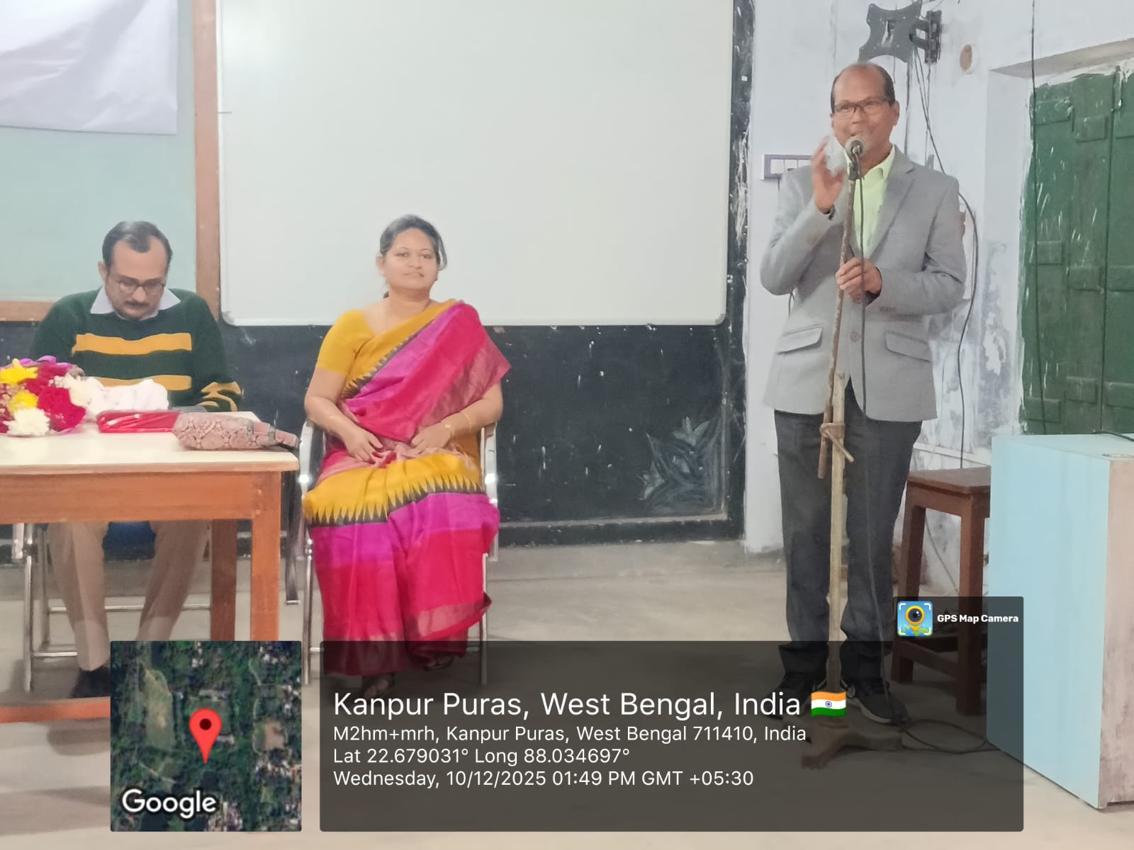 Principal Addressing the Assembly after Charge Hand Over